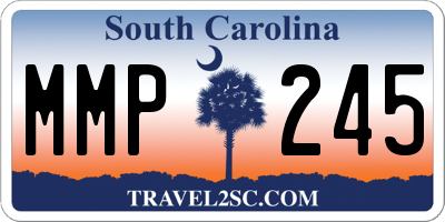 SC license plate MMP245