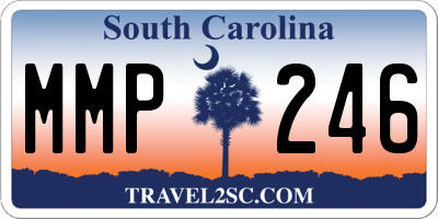 SC license plate MMP246