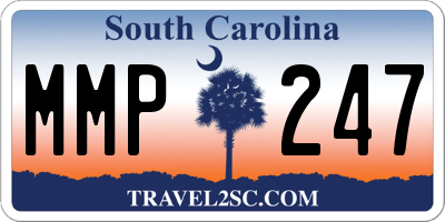 SC license plate MMP247