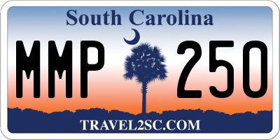 SC license plate MMP250