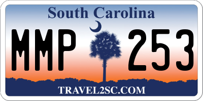 SC license plate MMP253