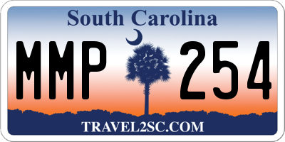 SC license plate MMP254