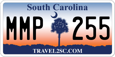 SC license plate MMP255