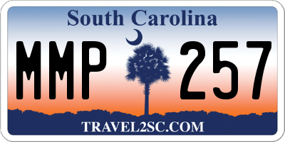 SC license plate MMP257
