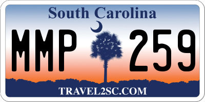 SC license plate MMP259