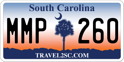 SC license plate MMP260