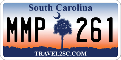 SC license plate MMP261