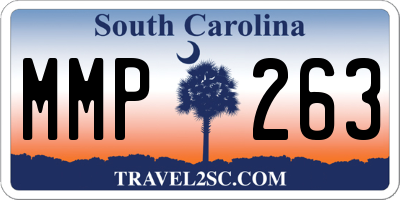 SC license plate MMP263
