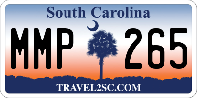 SC license plate MMP265