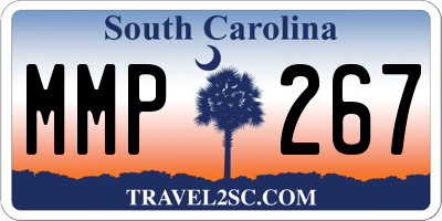 SC license plate MMP267