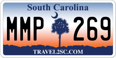 SC license plate MMP269