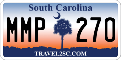 SC license plate MMP270