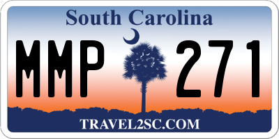 SC license plate MMP271