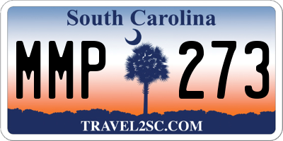 SC license plate MMP273