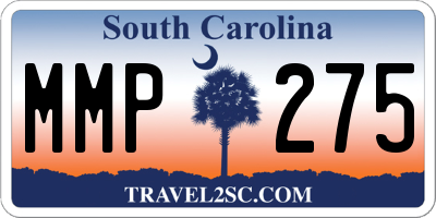 SC license plate MMP275
