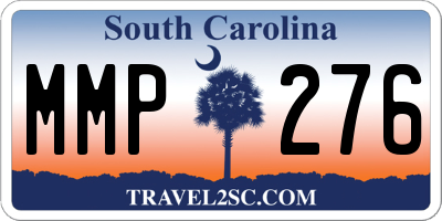 SC license plate MMP276