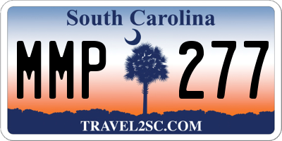 SC license plate MMP277