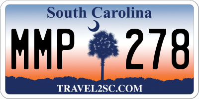 SC license plate MMP278