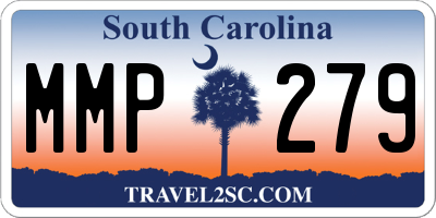 SC license plate MMP279