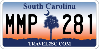 SC license plate MMP281