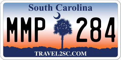 SC license plate MMP284