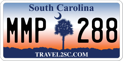 SC license plate MMP288