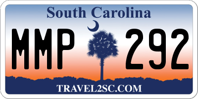 SC license plate MMP292