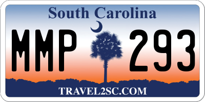 SC license plate MMP293