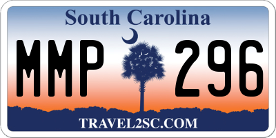 SC license plate MMP296