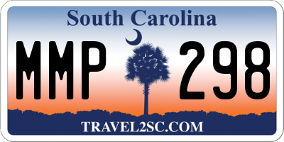 SC license plate MMP298