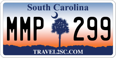 SC license plate MMP299