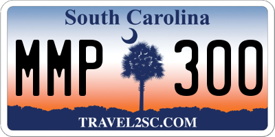 SC license plate MMP300