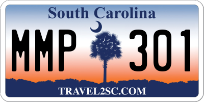 SC license plate MMP301