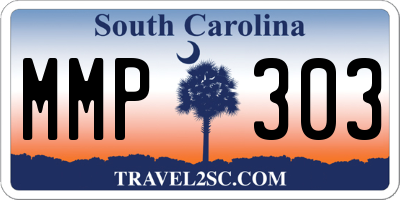 SC license plate MMP303
