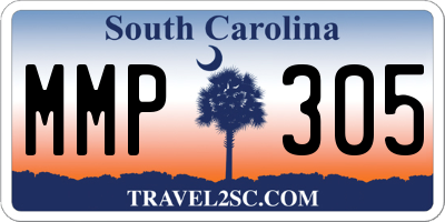 SC license plate MMP305