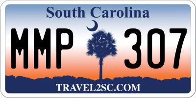 SC license plate MMP307
