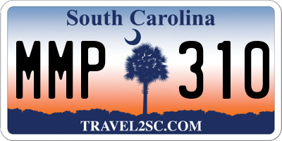SC license plate MMP310