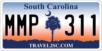 SC license plate MMP311