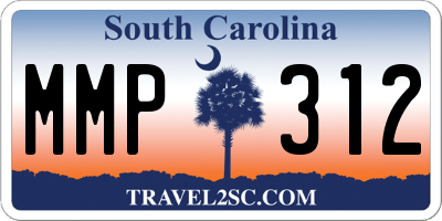 SC license plate MMP312