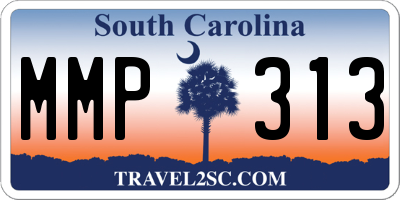 SC license plate MMP313