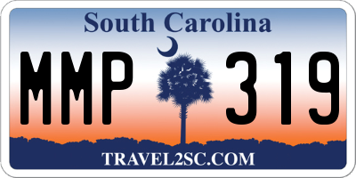 SC license plate MMP319