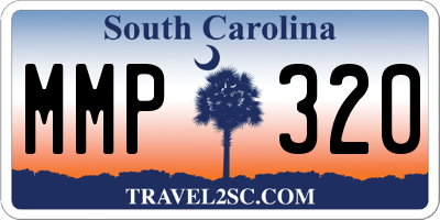SC license plate MMP320