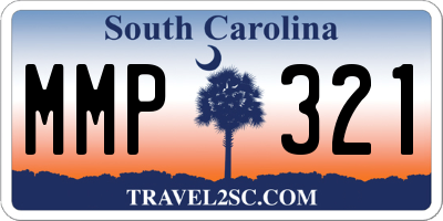 SC license plate MMP321