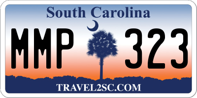 SC license plate MMP323