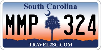 SC license plate MMP324