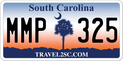 SC license plate MMP325