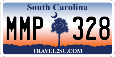 SC license plate MMP328