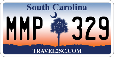 SC license plate MMP329