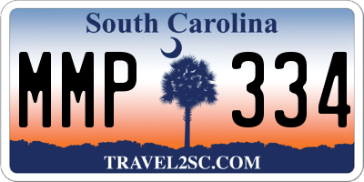 SC license plate MMP334