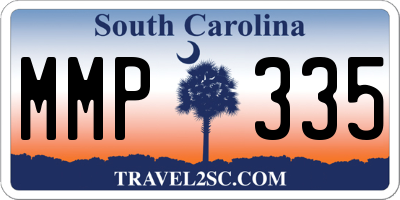 SC license plate MMP335
